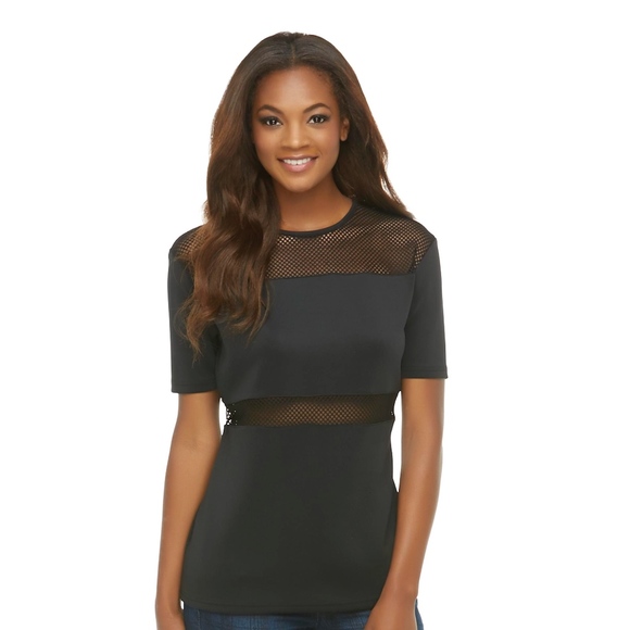 Kardashian Kollection Tops - Kardashian Kollection net shirt
